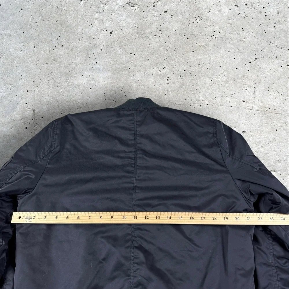 Abercrombie & Fitch Black Bomber Jacket‎ Men's Small Quilted Flight